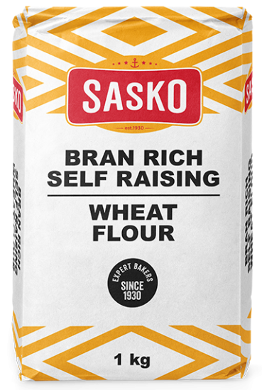 SASKO BRAN RICH SELF RAISING WHEAT FLOUR